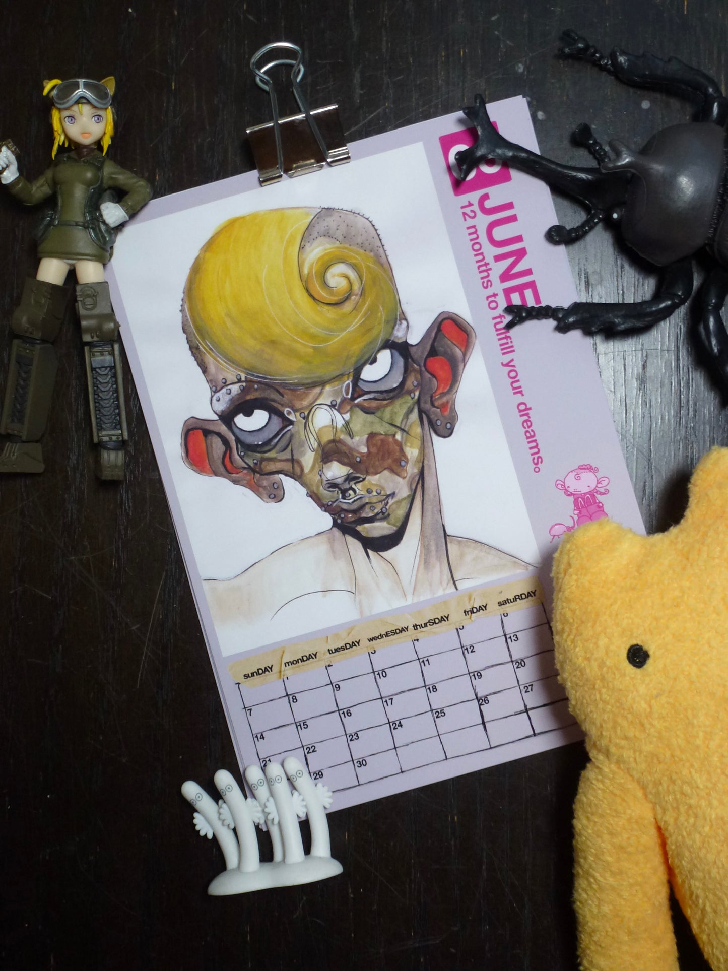 2026 waLL CALENDAR ( 12 months to fulfill yoUR DREAMS。)