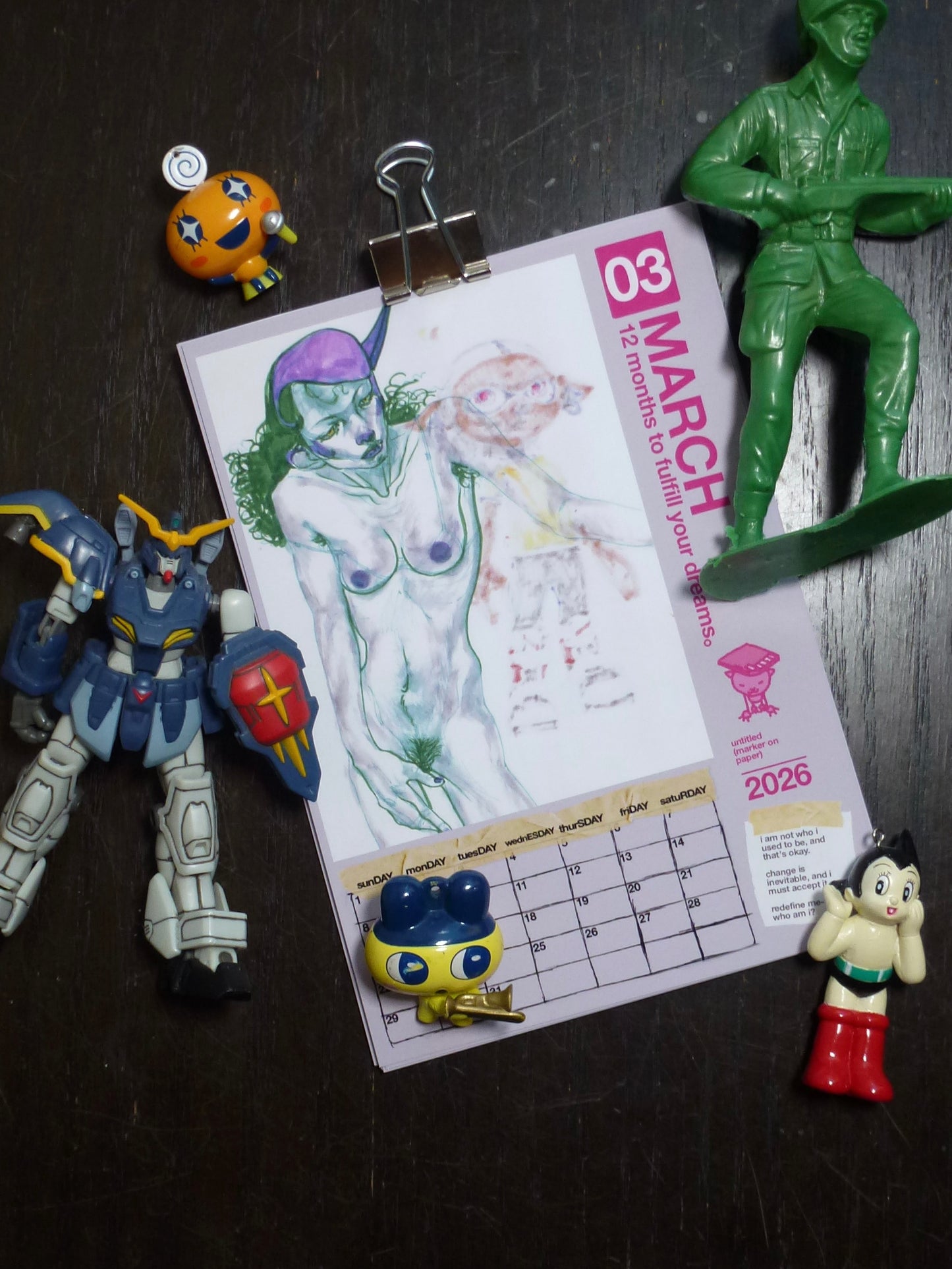 2026 waLL CALENDAR ( 12 months to fulfill yoUR DREAMS。)