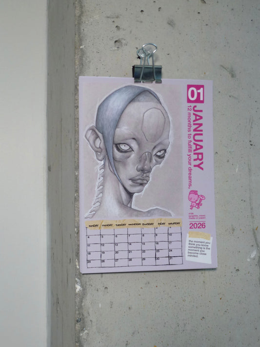 2026 waLL CALENDAR ( 12 months to fulfill yoUR DREAMS。)