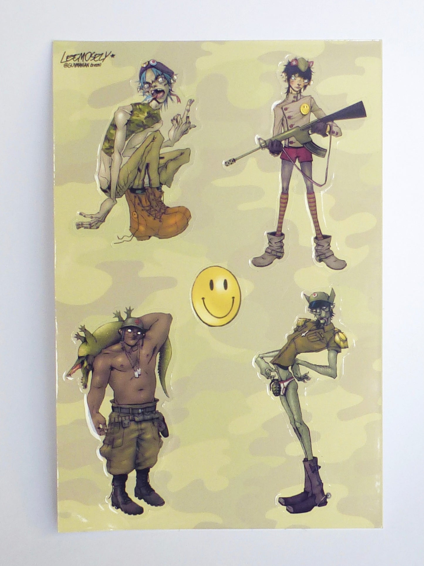 goriLLAZ STICKER SHEET
