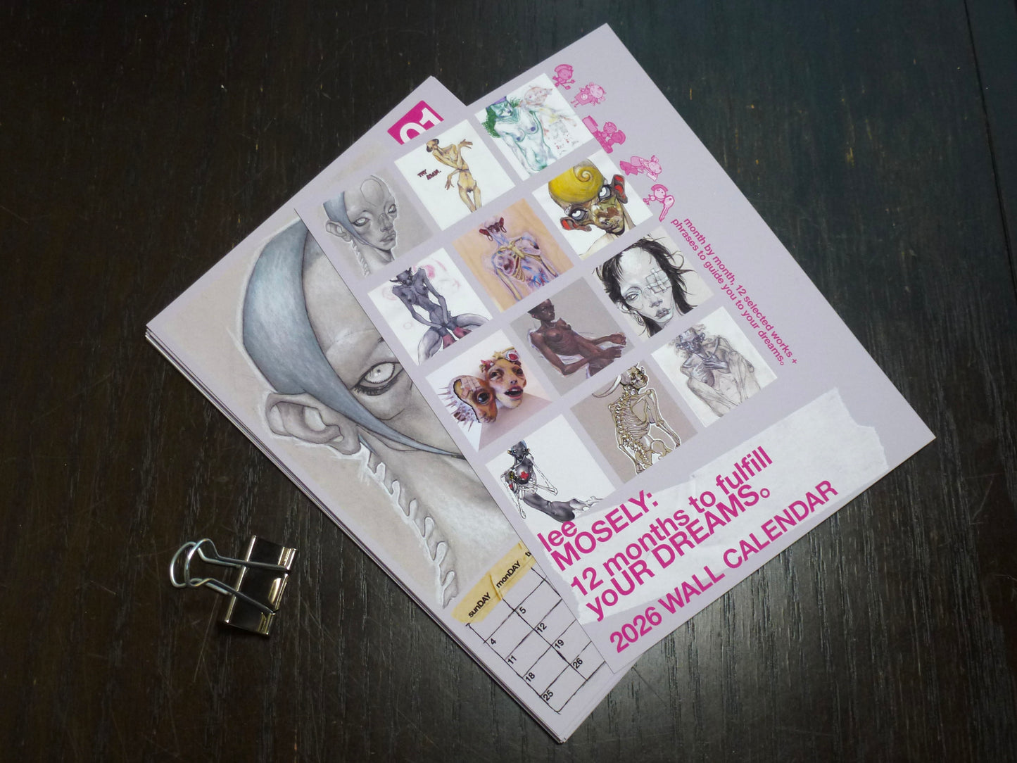 2026 waLL CALENDAR ( 12 months to fulfill yoUR DREAMS。)