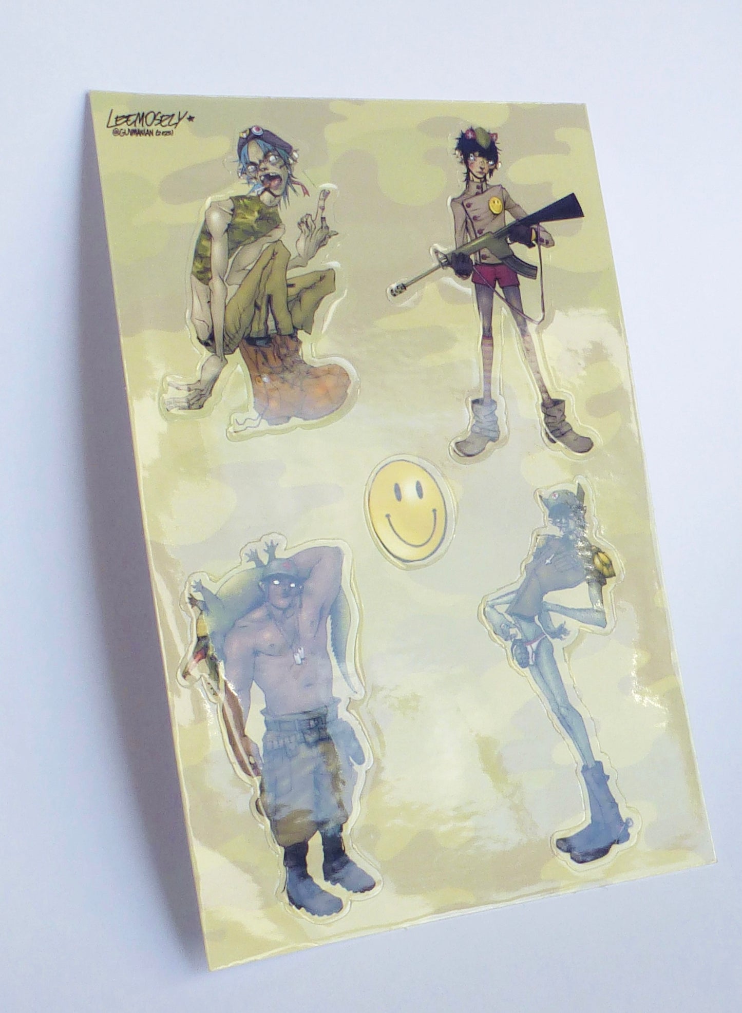 goriLLAZ STICKER SHEET