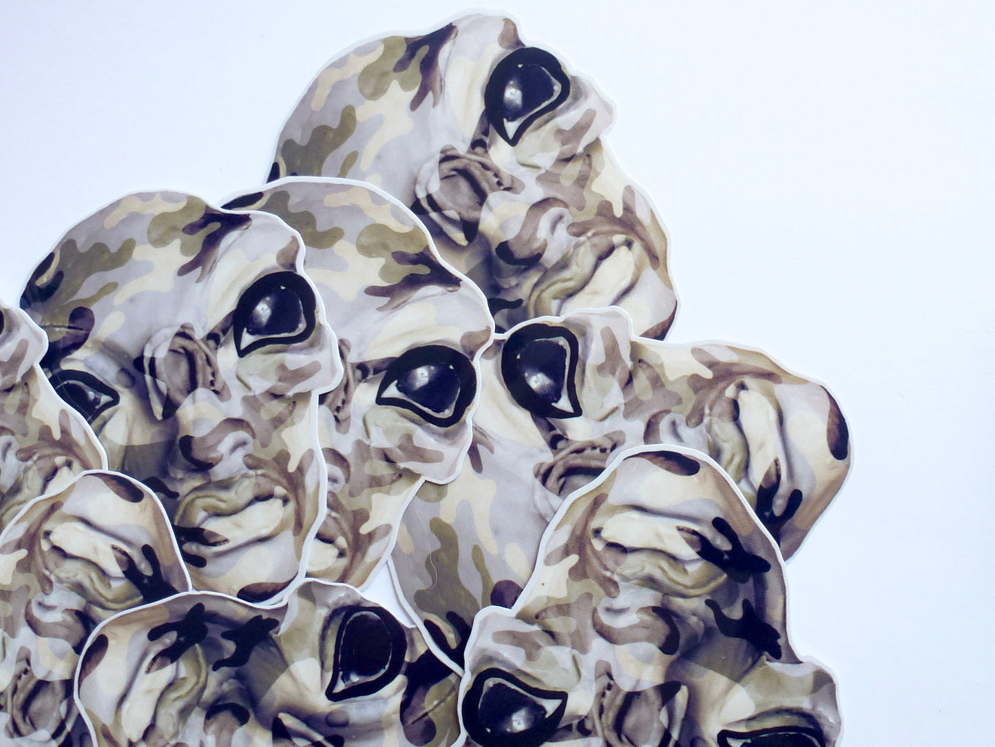 camo faCE STICKER