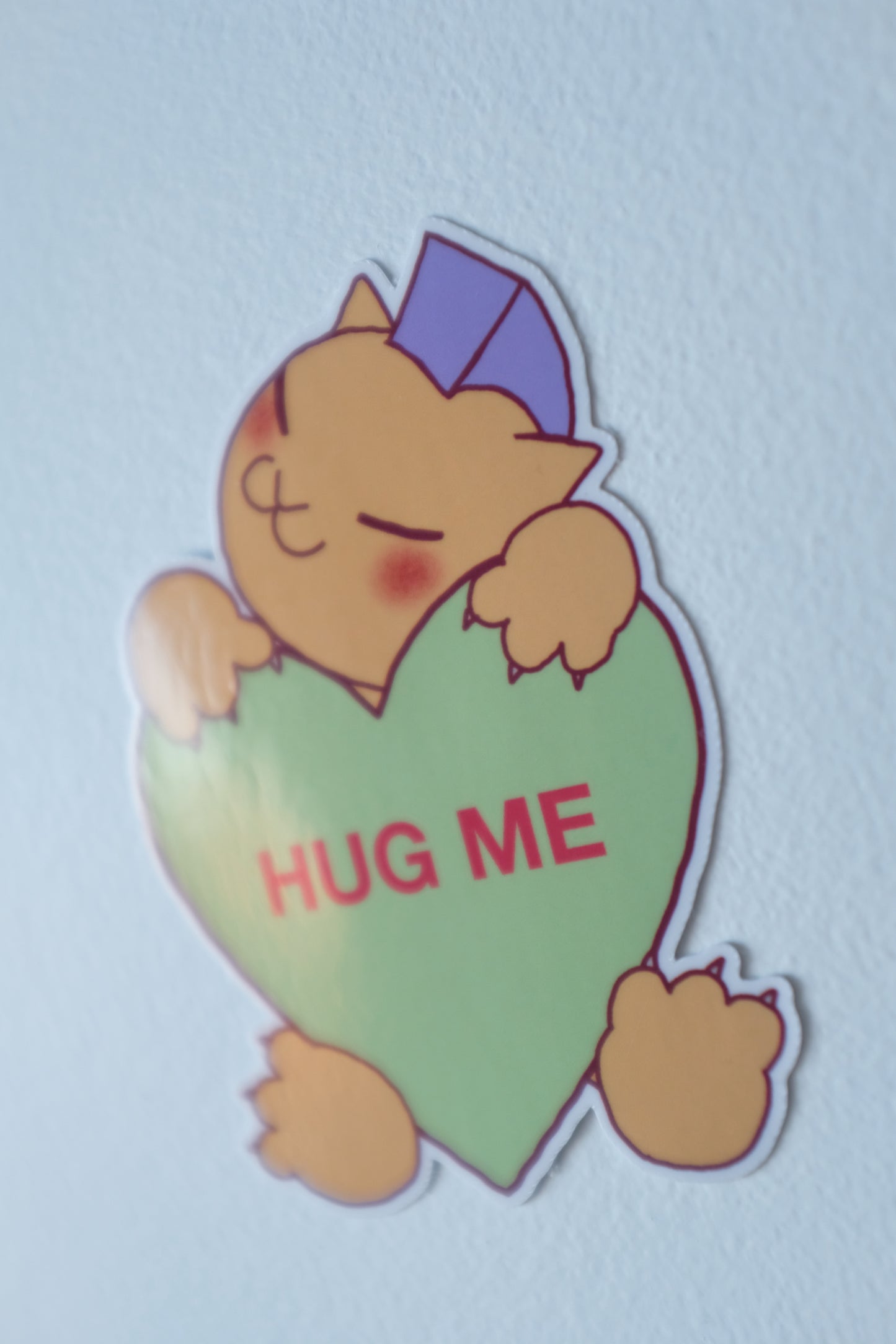 mohawki huG ME STICKER