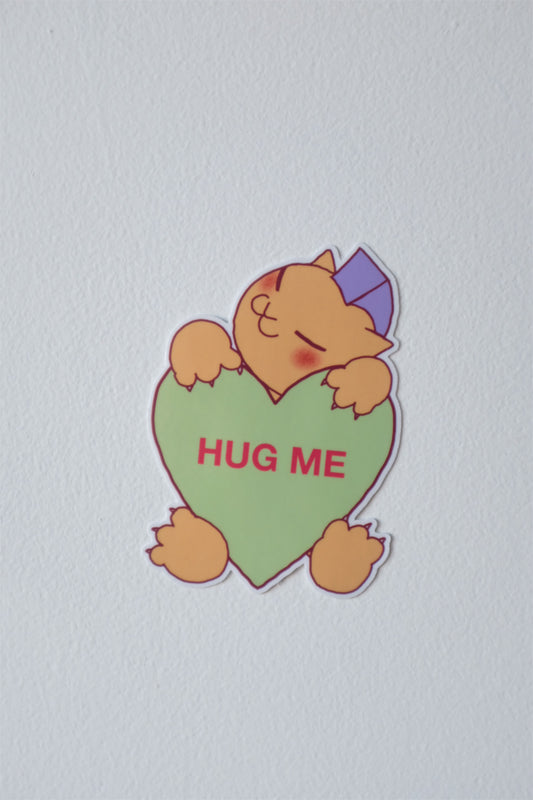 mohawki huG ME STICKER
